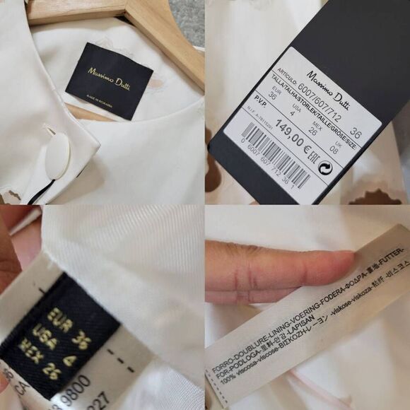 Massimo Dutti  My Royal Closet Trench Coat 6007/607 USA 4 NWT - Picture 9 of 11